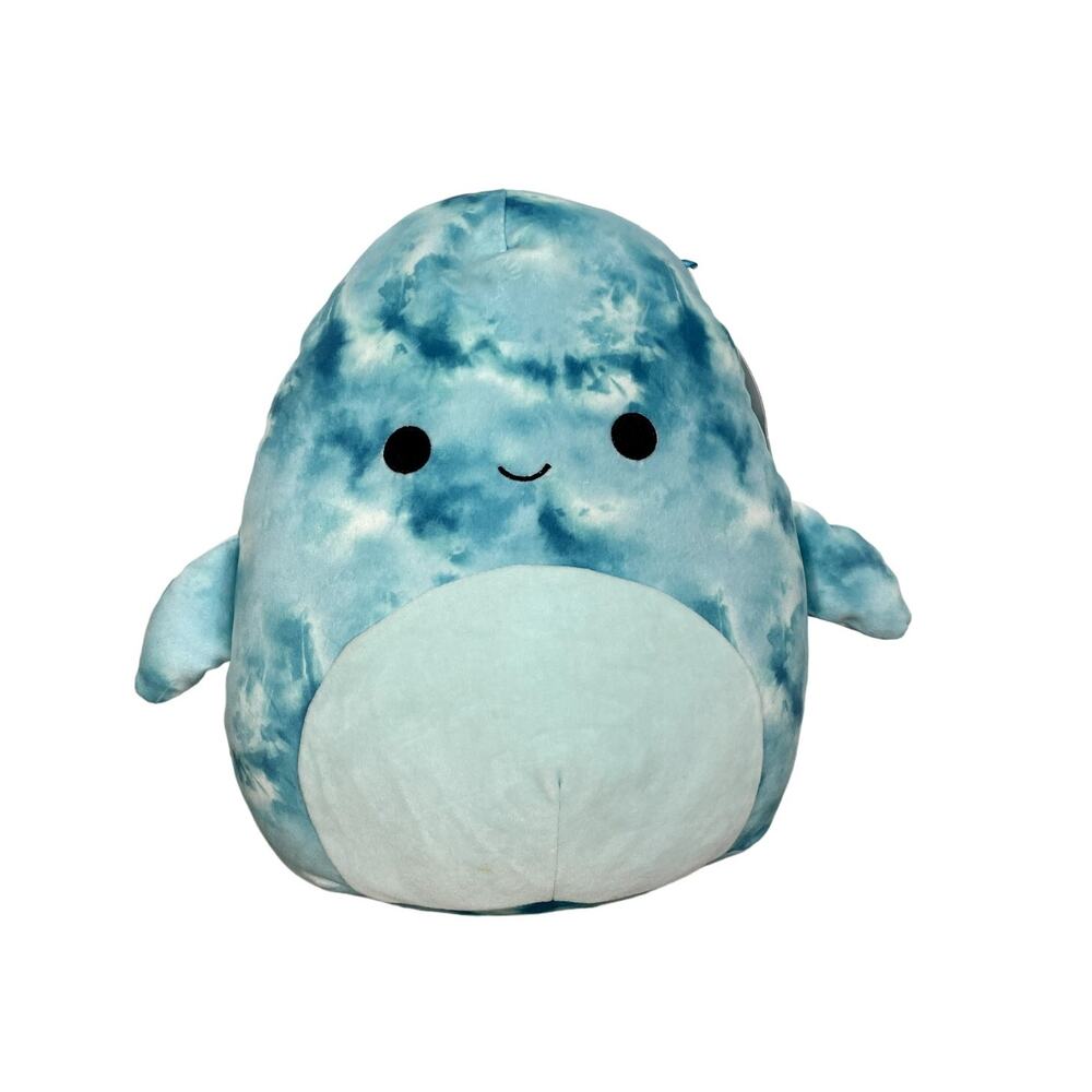 New Squishmallows Danika the Blue Crinkle Tie-Dye Dolphin 12" Plush Stuffed Toy